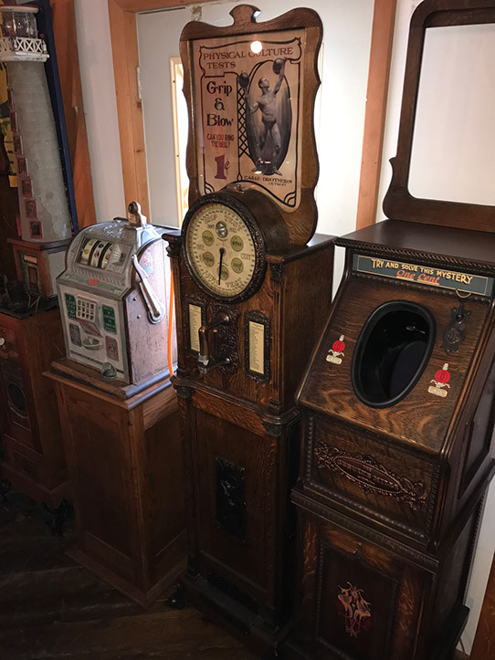 Caille Brothers 1904 Mascot Grip & Blow Arcade Machine for sale